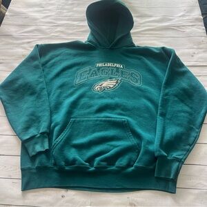 NFL Philadelphia Eagles Teal Hoodie Sz XL